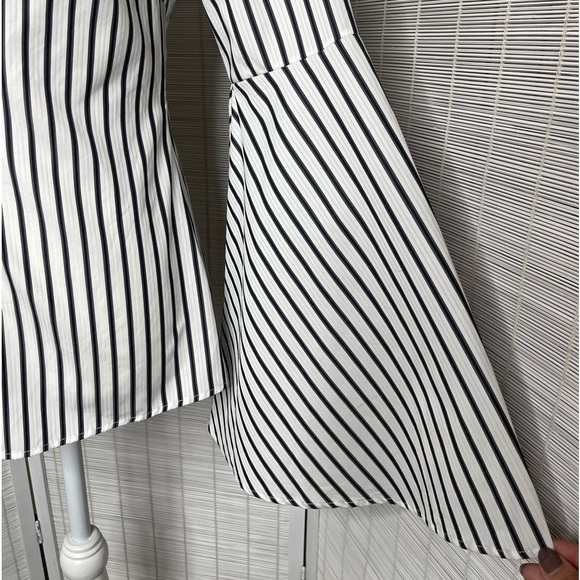 Caroline Constas Persephone Blouse Black and White Striped Size S New with Tags - Picture 3 of 9